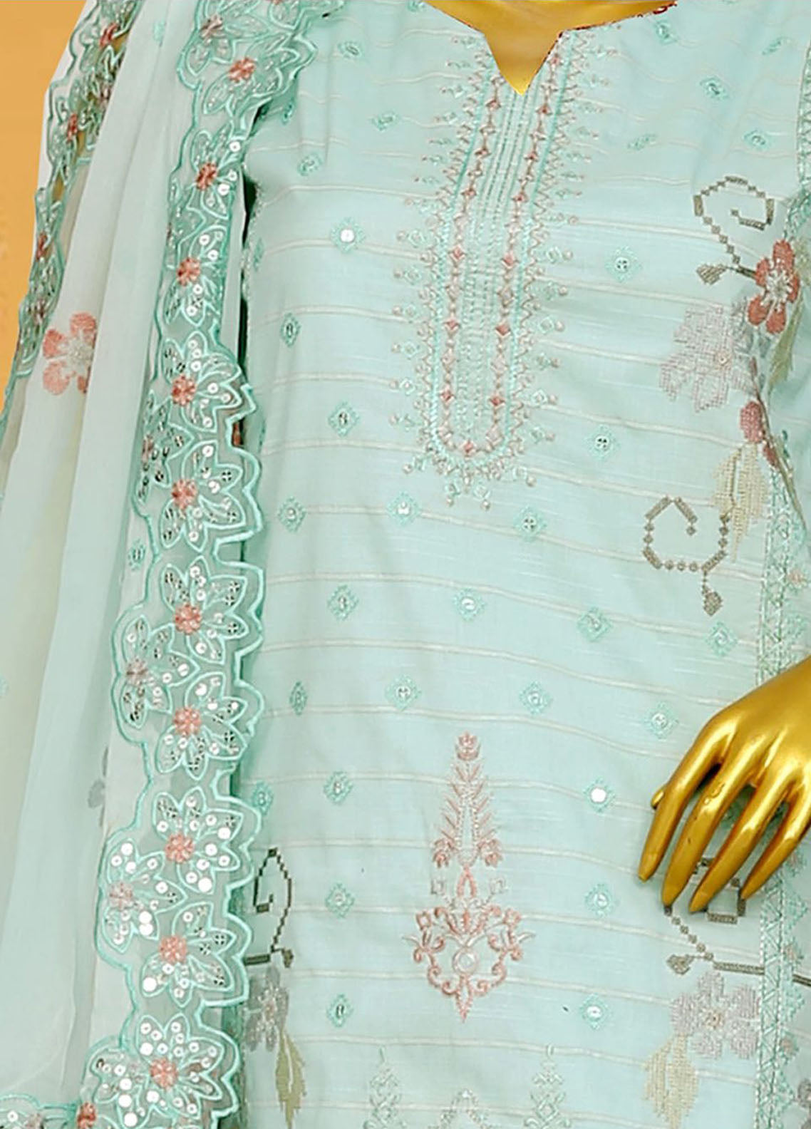 Oud By Royal Fashion Premium Embroidered Lawn Banarsi 3 Piece Unstitched Suit RF25ZZOV51 D-71-IGN Oud By Royal Fashion Premium Embroidered Lawn Banarsi 3 Piece Unstitched Suit RF25ZZOV51 D-71-IGN