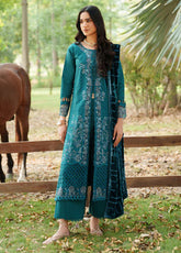 Panache By Parishay Embroidered Corduroy 3 Piece Unstitched Suit PR25PVPS D-PNE-03