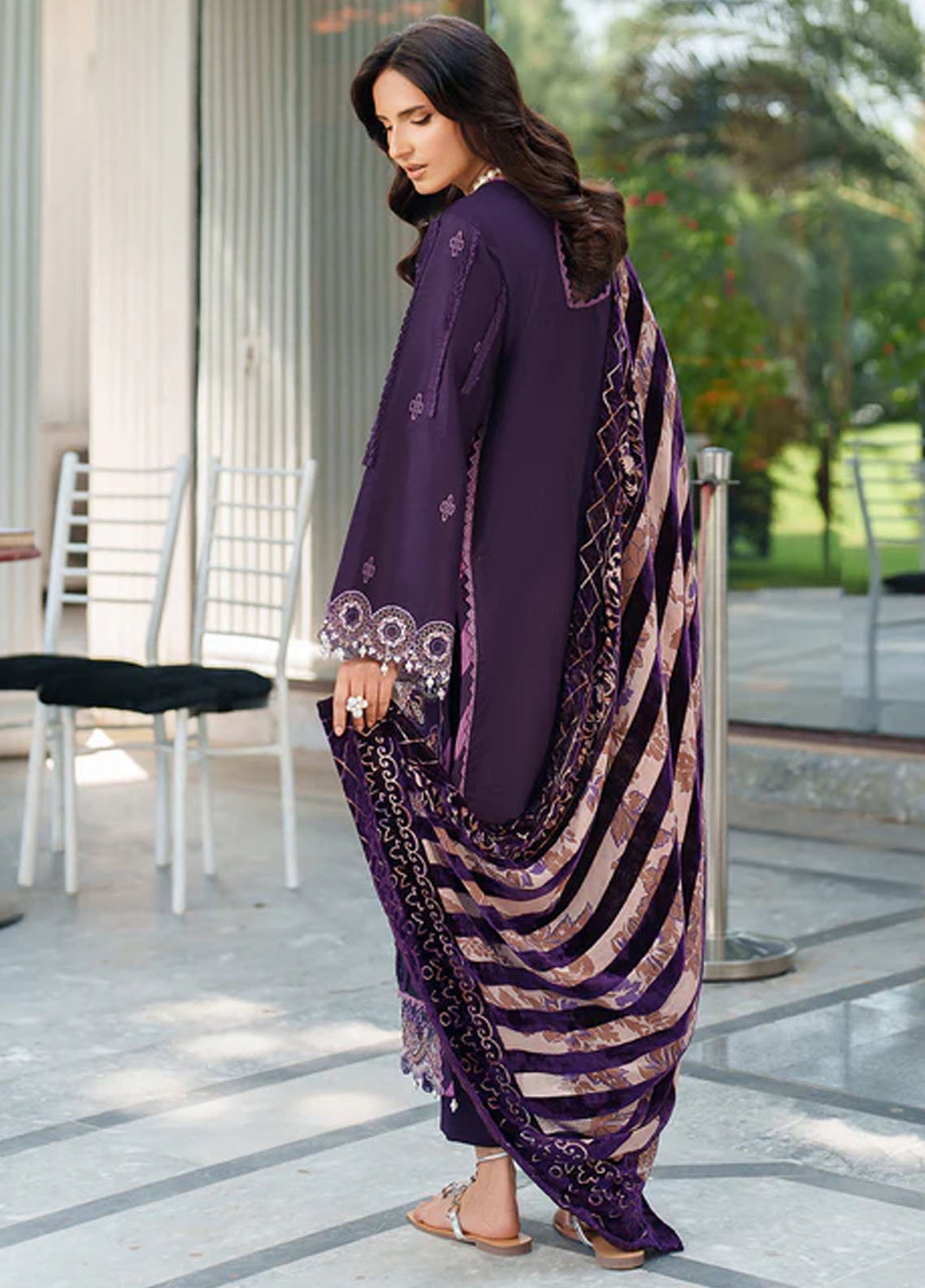 Panache By Parishay Embroidered Corduroy 3 Piece Unstitched Suit PR25PVPS D-PNE-06 Panache By Parishay Embroidered Corduroy 3 Piece Unstitched Suit PR25PVPS D-PNE-06