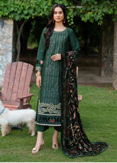 Panache By Parishay Embroidered Corduroy 3 Piece Unstitched Suit PR25PVPS D-PNE-11