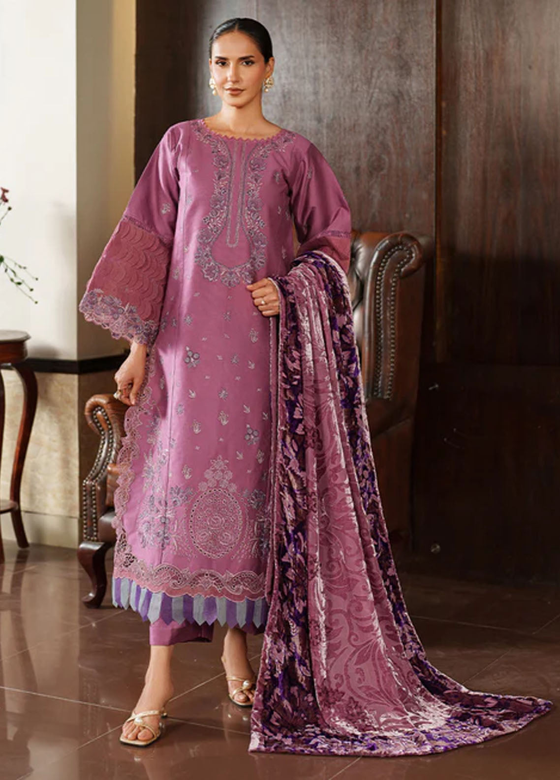 Panache By Parishay Embroidered Corduroy 3 Piece Unstitched Suit PR25PVPS D-PNE-13 Panache By Parishay Embroidered Corduroy 3 Piece Unstitched Suit PR25PVPS D-PNE-13