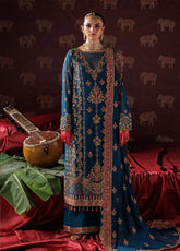 Panache By Saad Shaikh X Meera Embroidered Chiffon 3 Piece Unstitched Suit SSK25PLC D-04