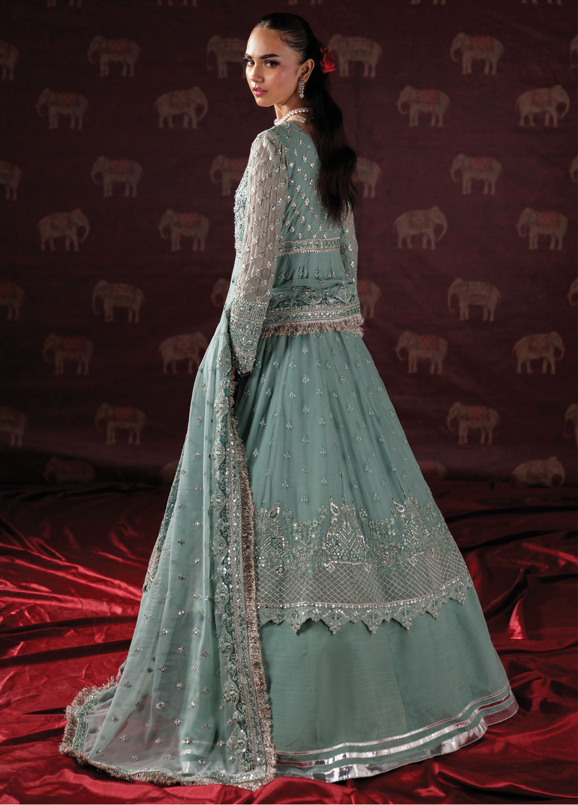 Panache By Saad Shaikh X Meera Embroidered Chiffon 3 Piece Unstitched Suit SSK25PLC D-08 Panache By Saad Shaikh X Meera Embroidered Chiffon 3 Piece Unstitched Suit SSK25PLC D-08