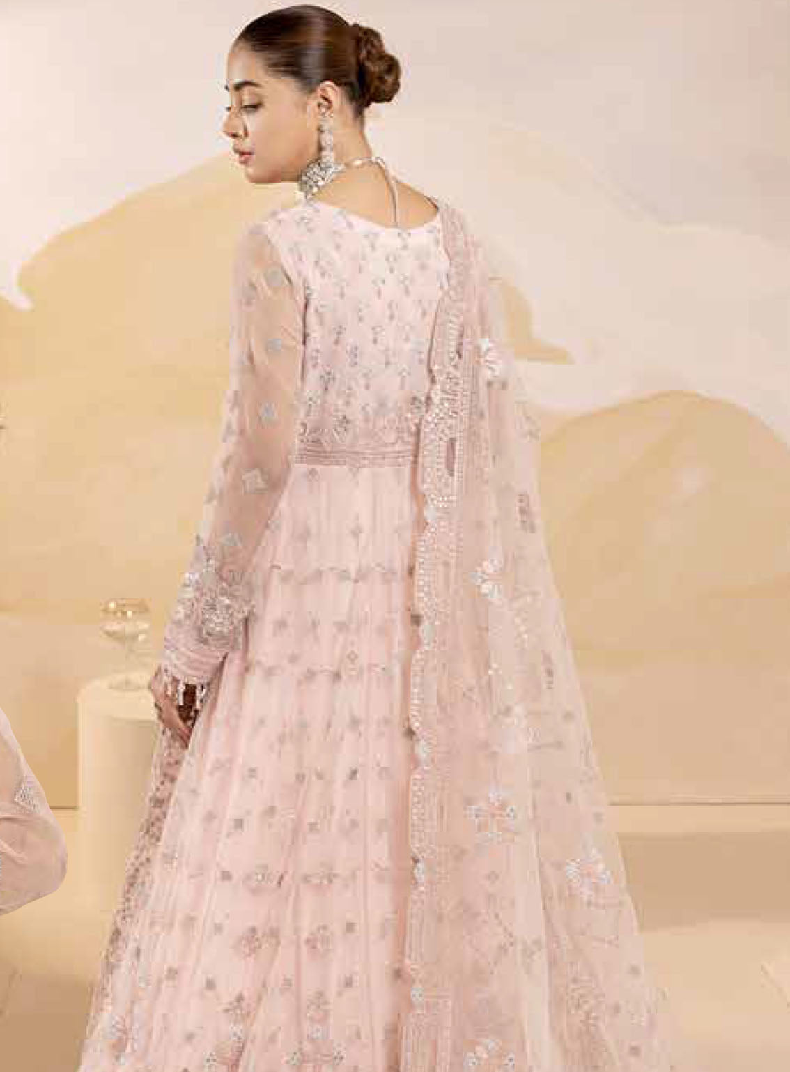 Pareesa By Lavish Premium Embroidered Chiffon 3 Piece Unstitched Suit LP24P D-06 FLAMINGO Pareesa By Lavish Premium Embroidered Chiffon 3 Piece Unstitched Suit LP24P D-06 FLAMINGO