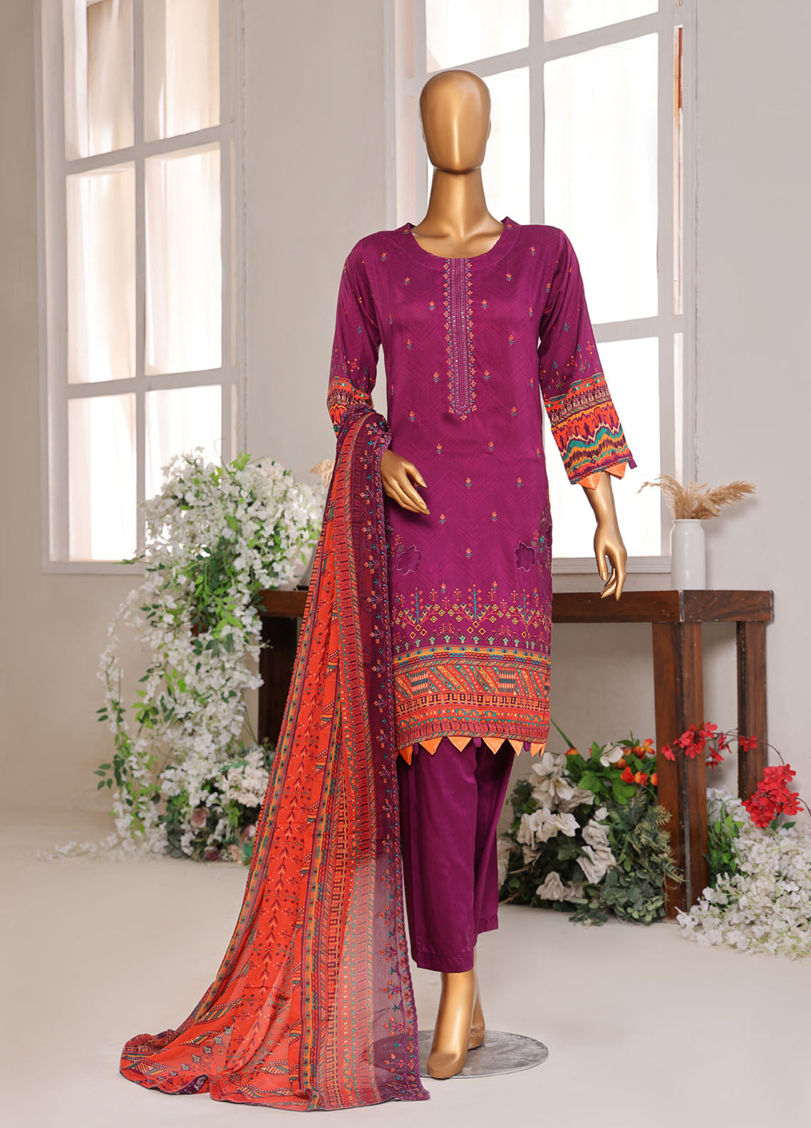 Pareesa By Schick Digital Printed Viscose 3 Piece Unstitched Suit SDH25P DPV-02 Pareesa By Schick Digital Printed Viscose 3 Piece Unstitched Suit SDH25P DPV-02