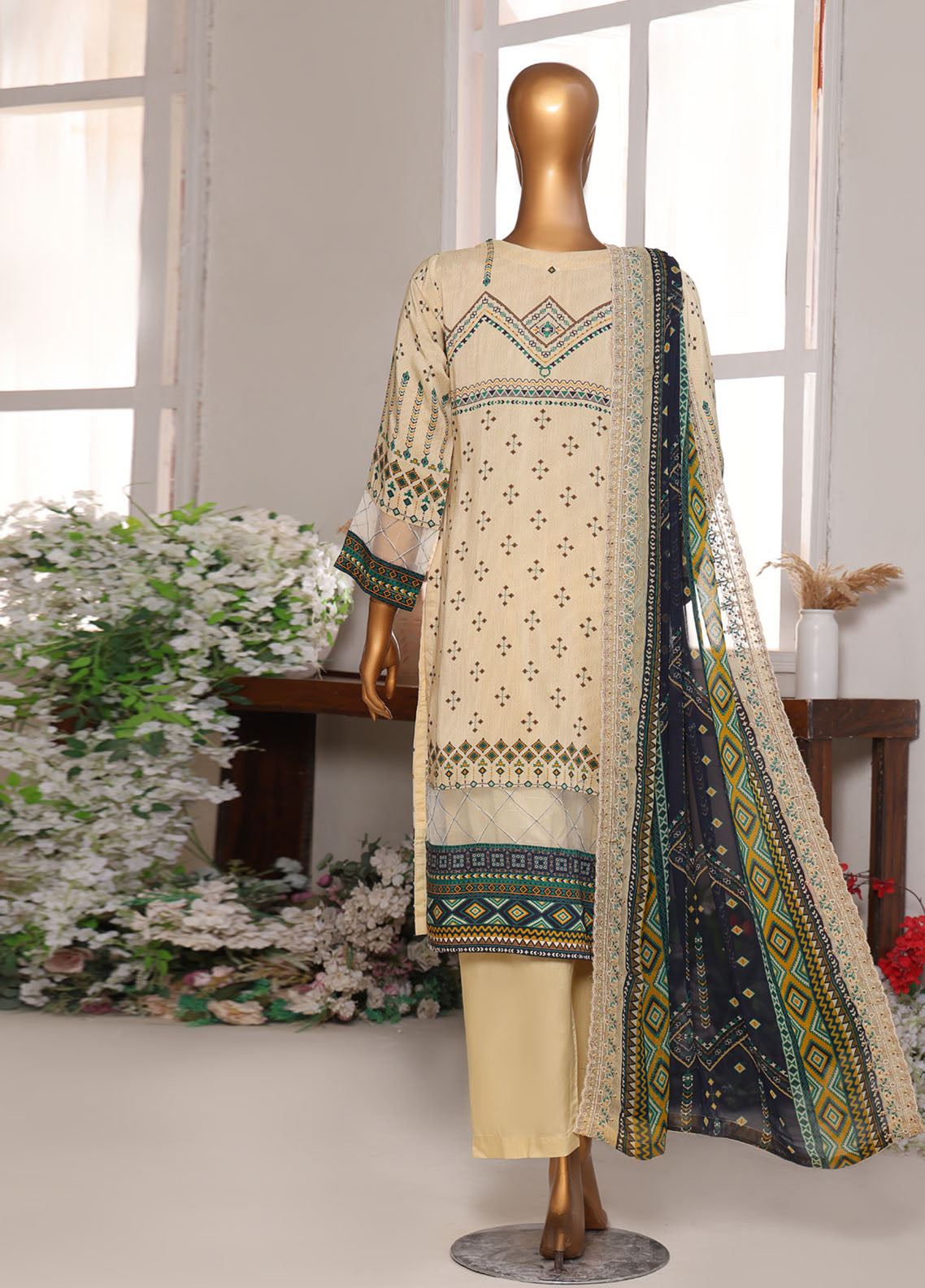 Pareesa By Schick Digital Printed Viscose 3 Piece Unstitched Suit SDH25P DPV-04 Pareesa By Schick Digital Printed Viscose 3 Piece Unstitched Suit SDH25P DPV-04