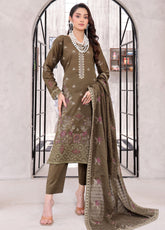 Parishae By Schick Dyed Embroidered Doriya Lawn 3 Piece Unstitched Suit SDH25PDED FED-01