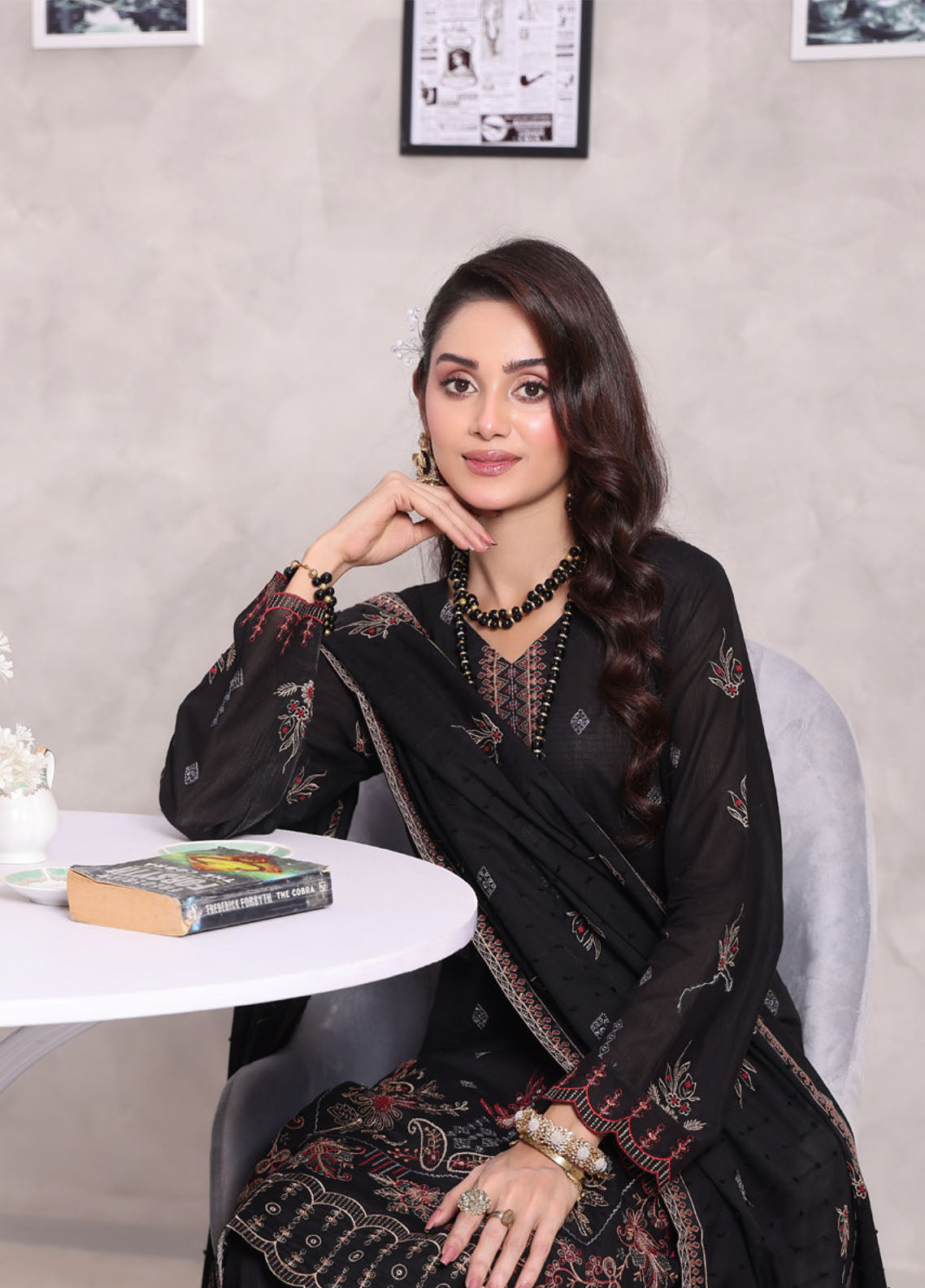 Parishae By Schick Dyed Embroidered Doriya Lawn 3 Piece Unstitched Suit SDH25PDED FED-03 Parishae By Schick Dyed Embroidered Doriya Lawn 3 Piece Unstitched Suit SDH25PDED FED-03