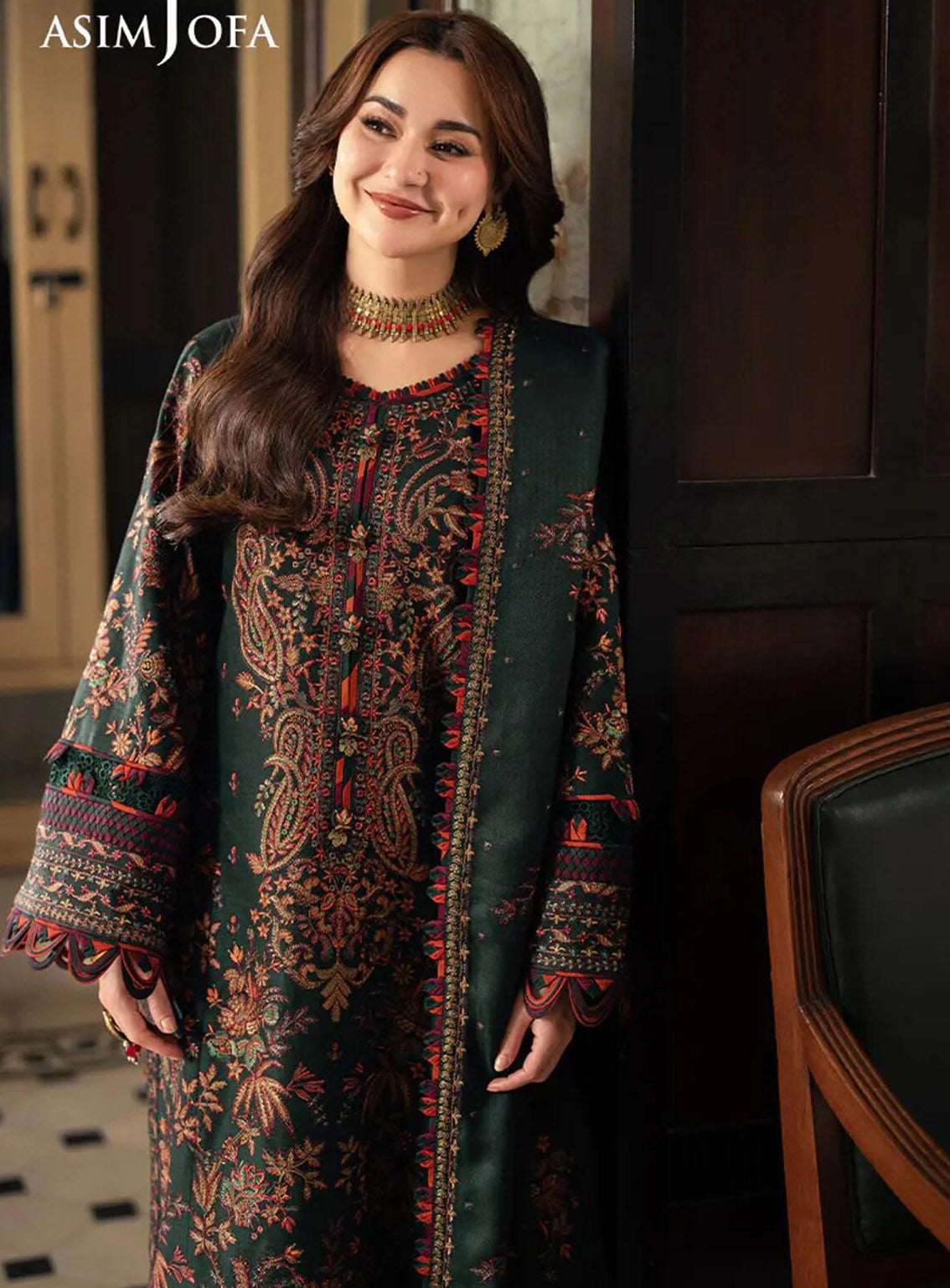 Pashmina By Asim Jofa Embroidered Self Twill 3 Piece Unstitched Suit AJ24PW AJKI-01 Pashmina By Asim Jofa Embroidered Self Twill 3 Piece Unstitched Suit AJ24PW AJKI-01