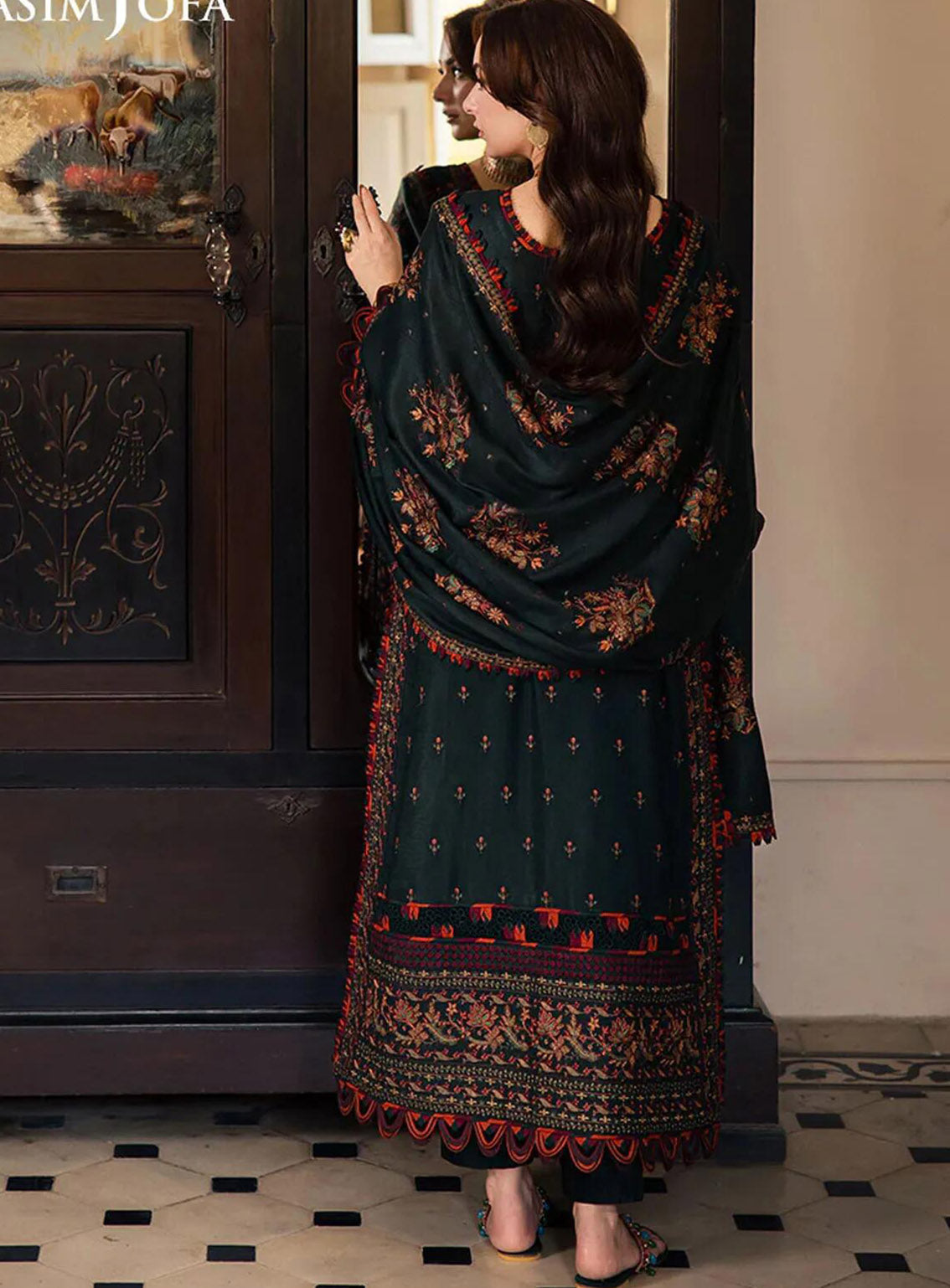 Pashmina By Asim Jofa Embroidered Self Twill 3 Piece Unstitched Suit AJ24PW AJKI-01 Pashmina By Asim Jofa Embroidered Self Twill 3 Piece Unstitched Suit AJ24PW AJKI-01