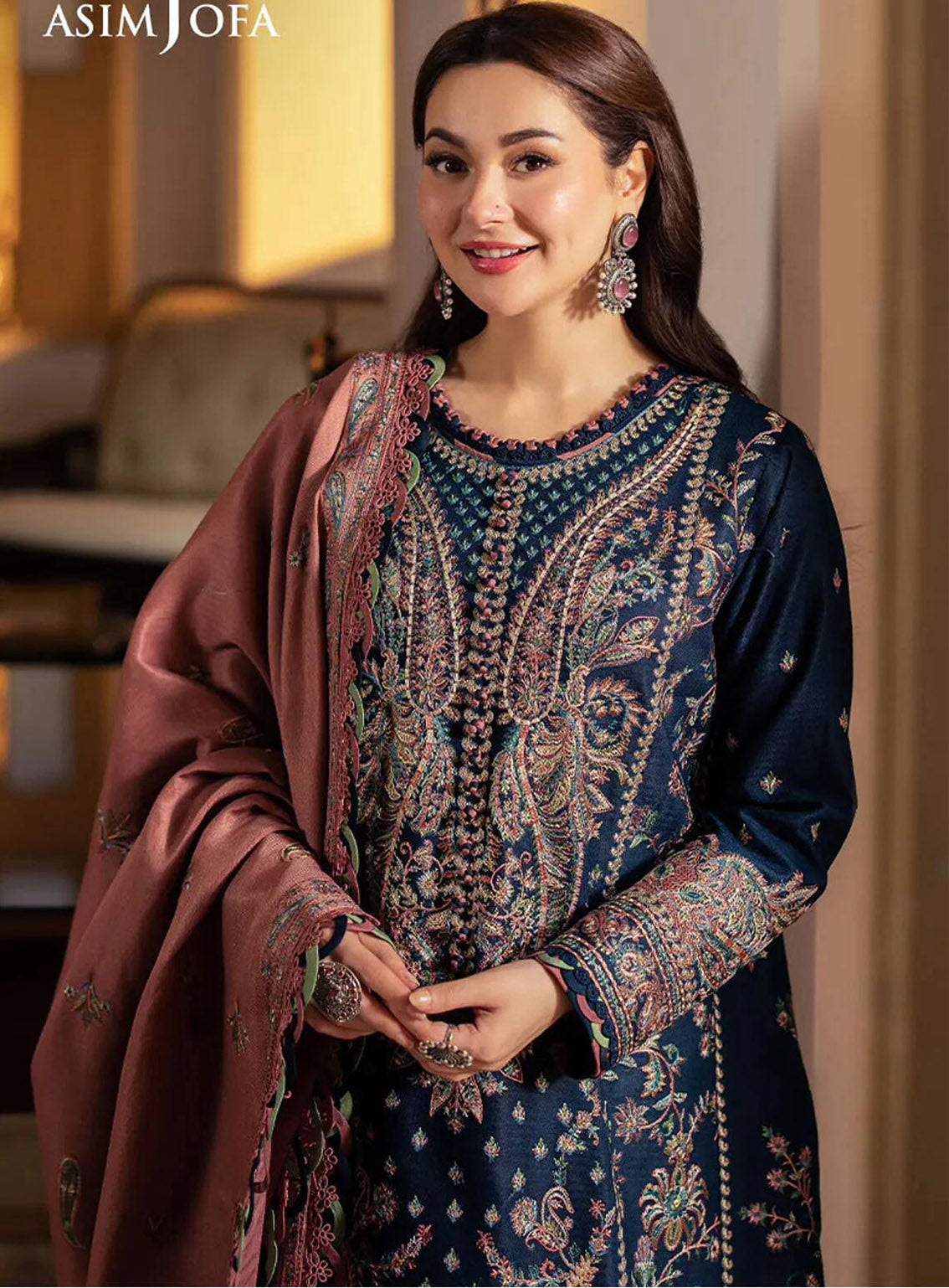 Pashmina By Asim Jofa Embroidered Self Twill 3 Piece Unstitched Suit AJ24PW AJKI-03 Pashmina By Asim Jofa Embroidered Self Twill 3 Piece Unstitched Suit AJ24PW AJKI-03