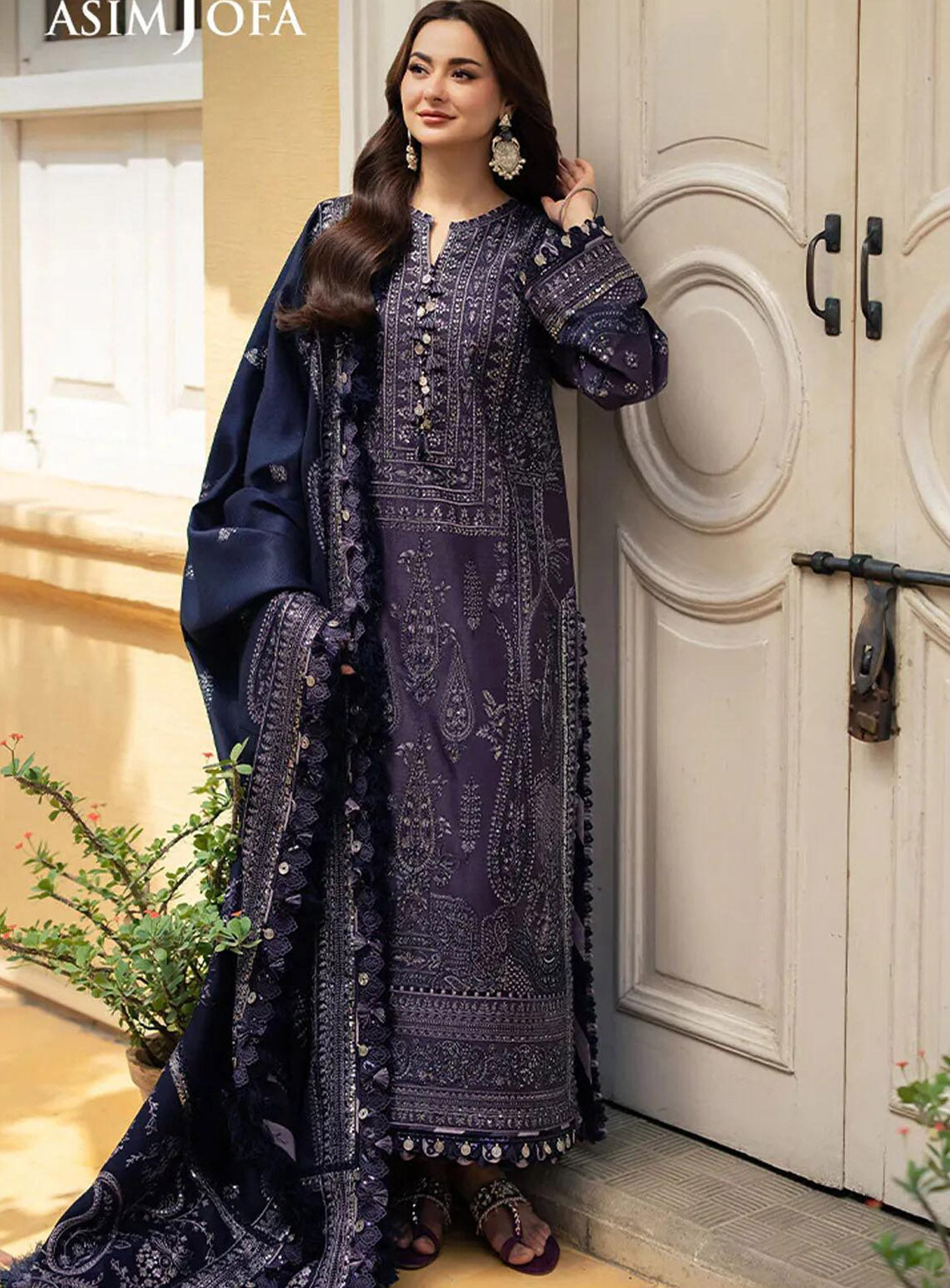 Pashmina By Asim Jofa Embroidered Self Twill 3 Piece Unstitched Suit AJ24PW AJKI-05 Pashmina By Asim Jofa Embroidered Self Twill 3 Piece Unstitched Suit AJ24PW AJKI-05