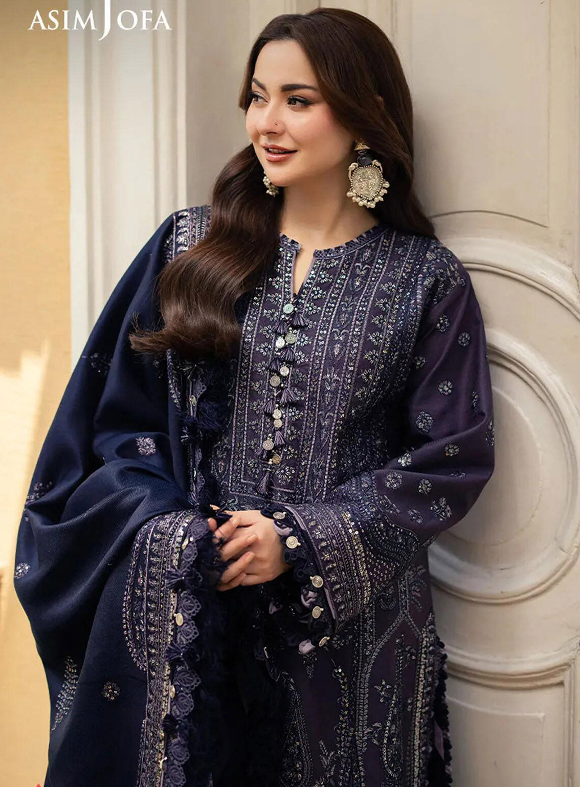 Pashmina By Asim Jofa Embroidered Self Twill 3 Piece Unstitched Suit AJ24PW AJKI-05 Pashmina By Asim Jofa Embroidered Self Twill 3 Piece Unstitched Suit AJ24PW AJKI-05