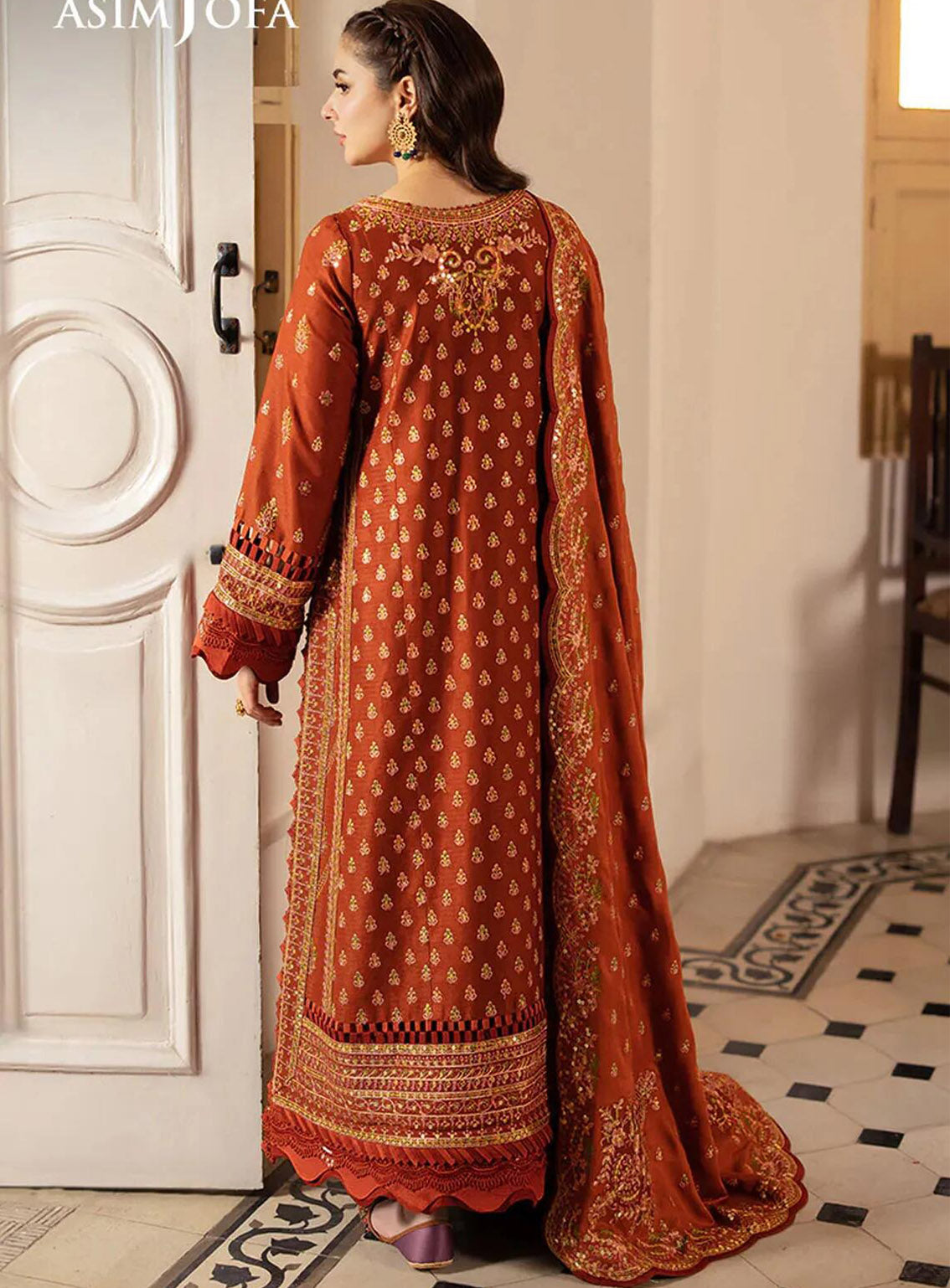Pashmina By Asim Jofa Embroidered Self Twill 3 Piece Unstitched Suit AJ24PW AJKI-07 Pashmina By Asim Jofa Embroidered Self Twill 3 Piece Unstitched Suit AJ24PW AJKI-07