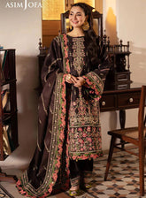 Pashmina By Asim Jofa Embroidered Self Twill 3 Piece Unstitched Suit AJ24PW AJKI-09