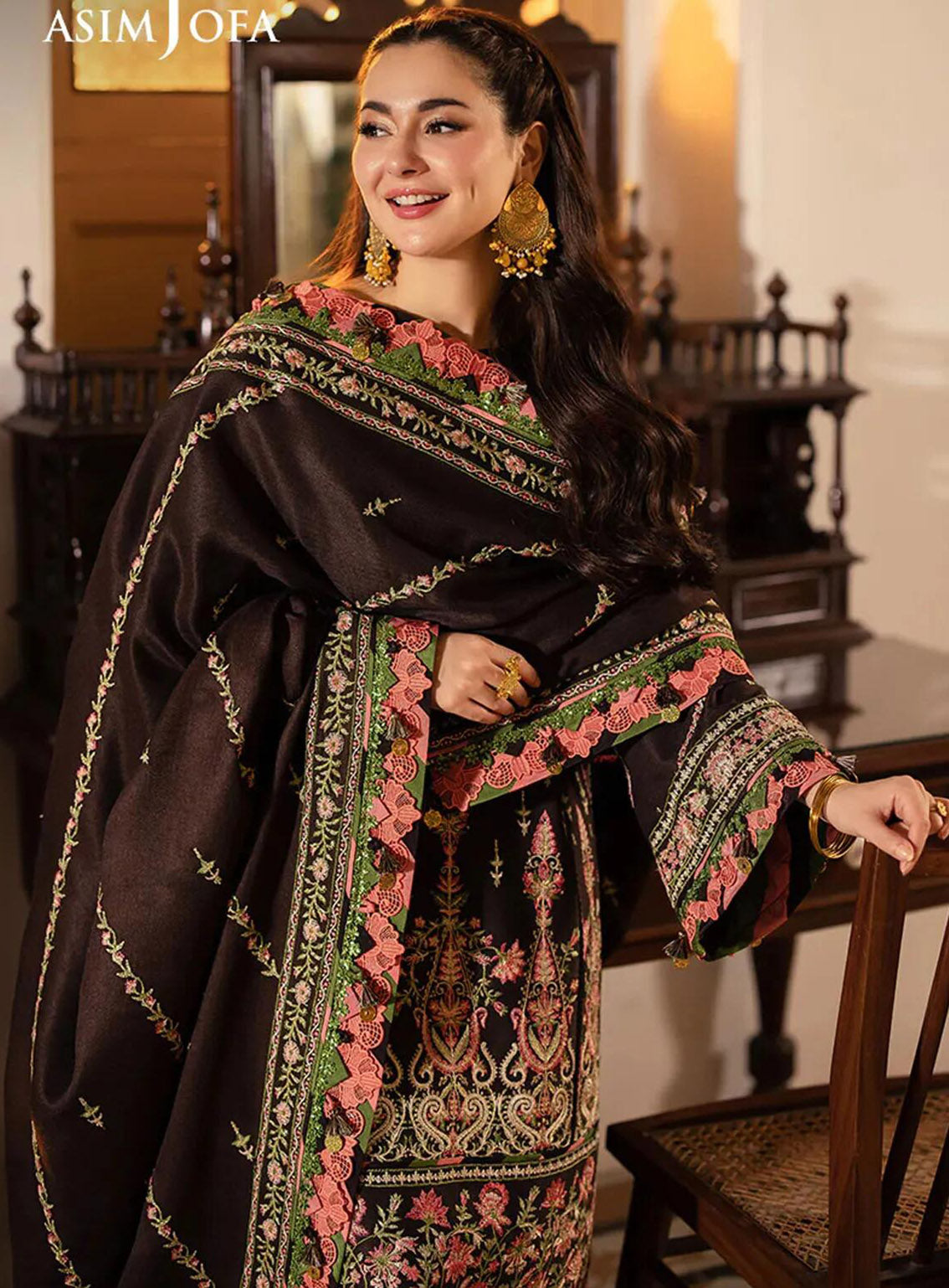 Pashmina By Asim Jofa Embroidered Self Twill 3 Piece Unstitched Suit AJ24PW AJKI-09 Pashmina By Asim Jofa Embroidered Self Twill 3 Piece Unstitched Suit AJ24PW AJKI-09