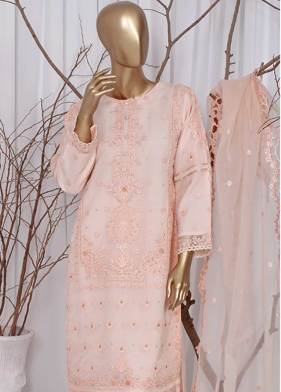Pearl Series Embroidered Chiffon 3 Piece Stitched Suit RNPC25PSLE D-137-1 (PH) Pearl Series Embroidered Chiffon 3 Piece Stitched Suit RNPC25PSLE D-137-1 (PH)