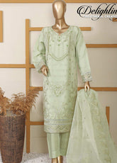 Pearl Series Embroidered Chiffon 3 Piece Stitched Suit RNPC25PSLE D-145-1 (GR)