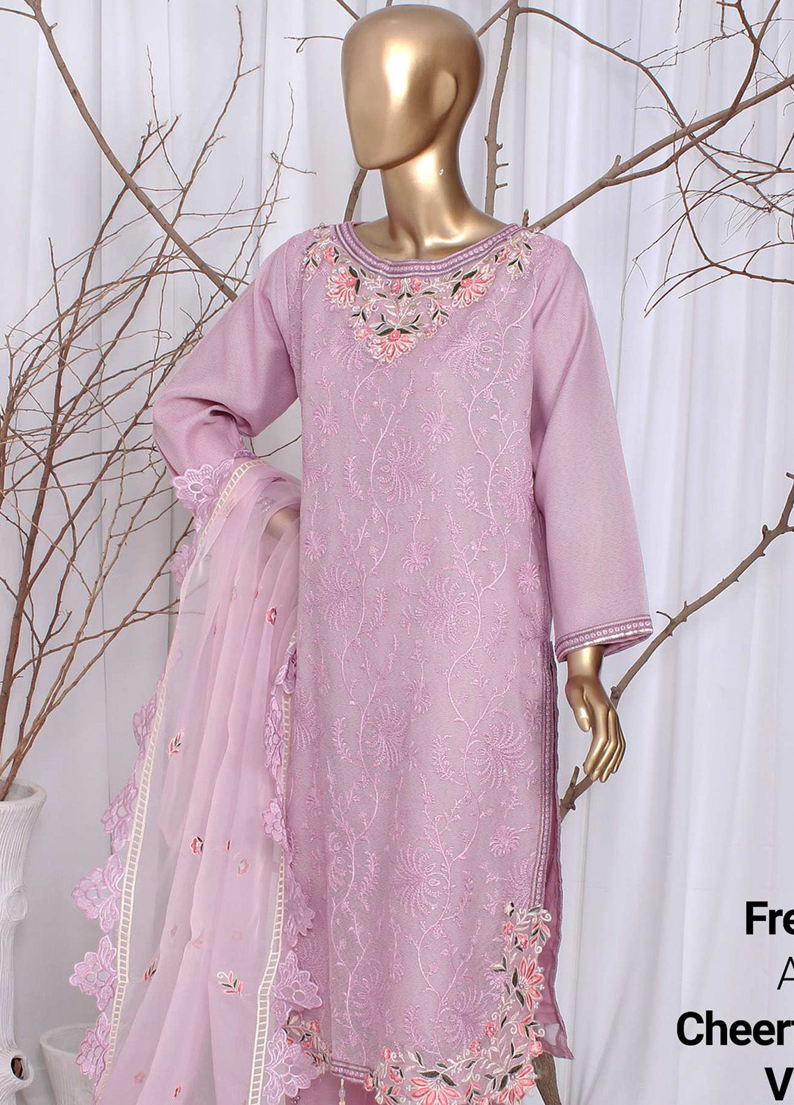 Pearl Series Embroidered Chiffon 3 Piece Stitched Suit RNPC25PSLE D-188 (PL) Pearl Series Embroidered Chiffon 3 Piece Stitched Suit RNPC25PSLE D-188 (PL)