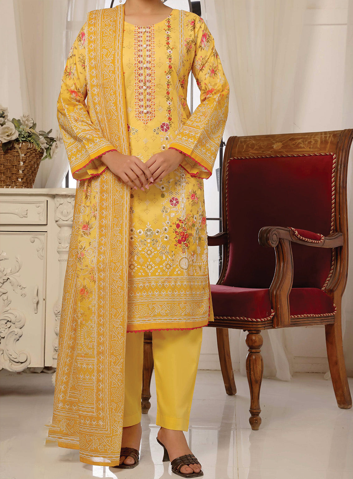 Pehchaan By Pakdaman Chikankari Lawn 3 Piece Unstitched Suit PDF25RC&E D-CL-483 Pehchaan By Pakdaman Chikankari Lawn 3 Piece Unstitched Suit PDF25RC&E D-CL-483
