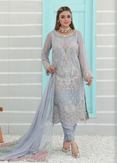 Pehchaan By Pakdaman Embroidered Chiffon 3 Piece Stitched Suit PDF24PFC D-1059