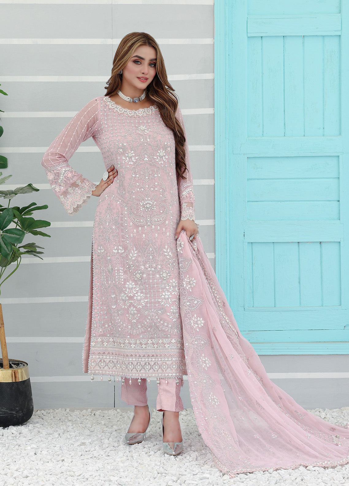 Pehchaan By Pakdaman Embroidered Chiffon 3 Piece Stitched Suit PDF24PFC D-1060 Pehchaan By Pakdaman Embroidered Chiffon 3 Piece Stitched Suit PDF24PFC D-1060