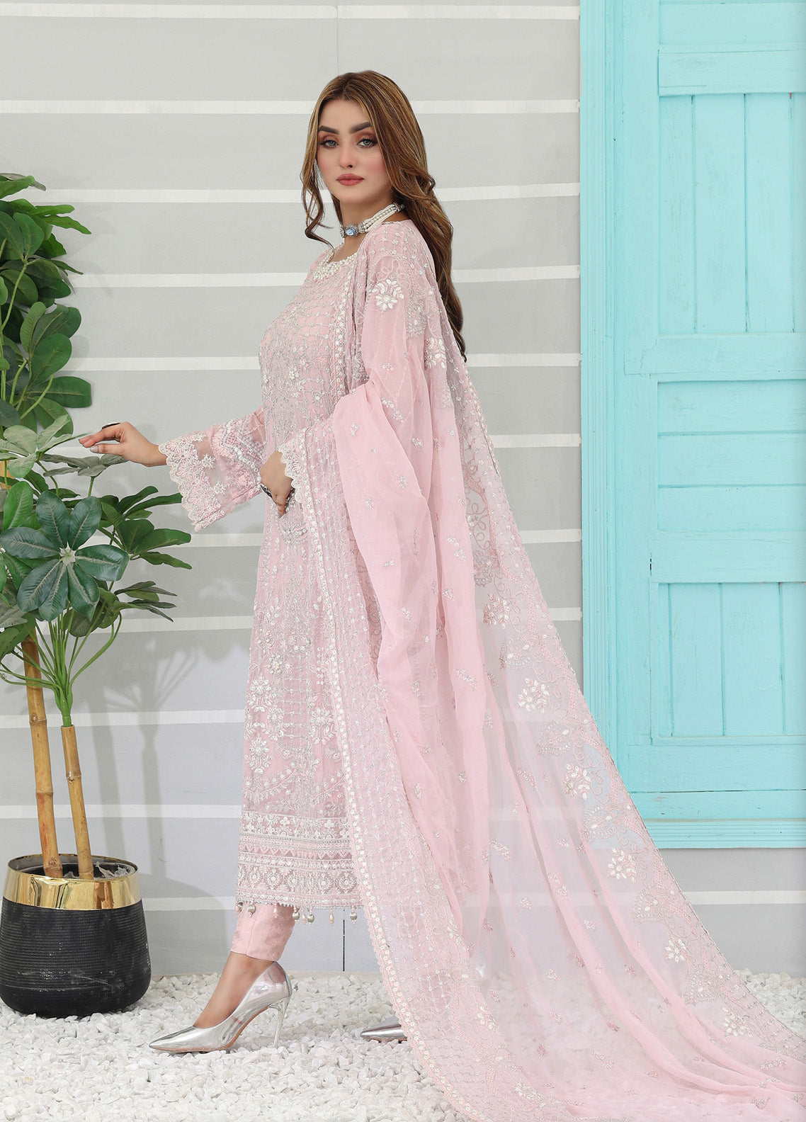 Pehchaan By Pakdaman Embroidered Chiffon 3 Piece Stitched Suit PDF24PFC D-1060 Pehchaan By Pakdaman Embroidered Chiffon 3 Piece Stitched Suit PDF24PFC D-1060