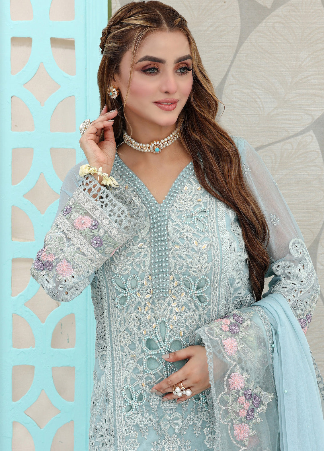Pehchaan By Pakdaman Embroidered Chiffon 3 Piece Stitched Suit PDF24PFC D-1061 Pehchaan By Pakdaman Embroidered Chiffon 3 Piece Stitched Suit PDF24PFC D-1061