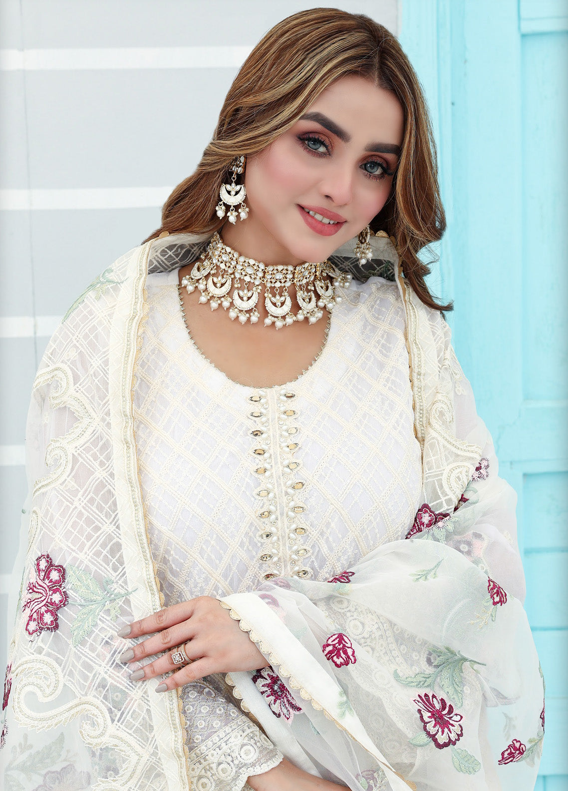 Pehchaan By Pakdaman Embroidered Chiffon 3 Piece Stitched Suit PDF24PFC D-1063 Pehchaan By Pakdaman Embroidered Chiffon 3 Piece Stitched Suit PDF24PFC D-1063