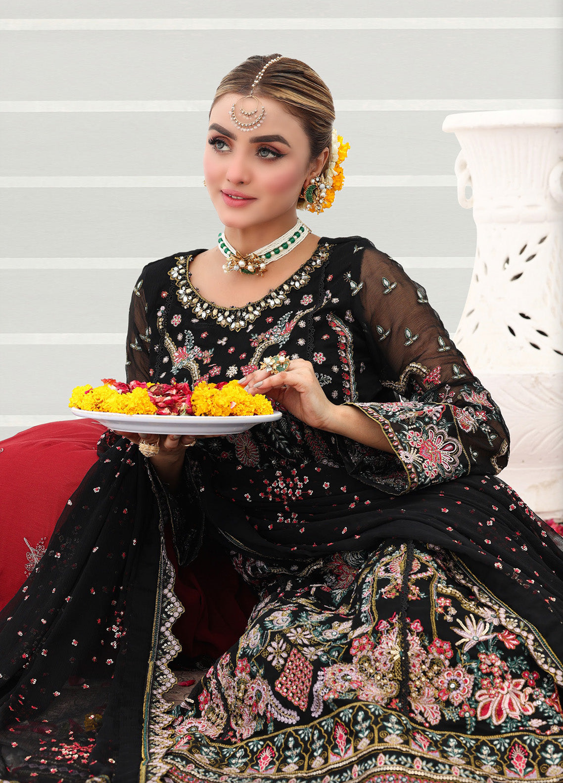 Pehchaan By Pakdaman Embroidered Chiffon 3 Piece Stitched Suit PDF24PFC D-1065 Pehchaan By Pakdaman Embroidered Chiffon 3 Piece Stitched Suit PDF24PFC D-1065