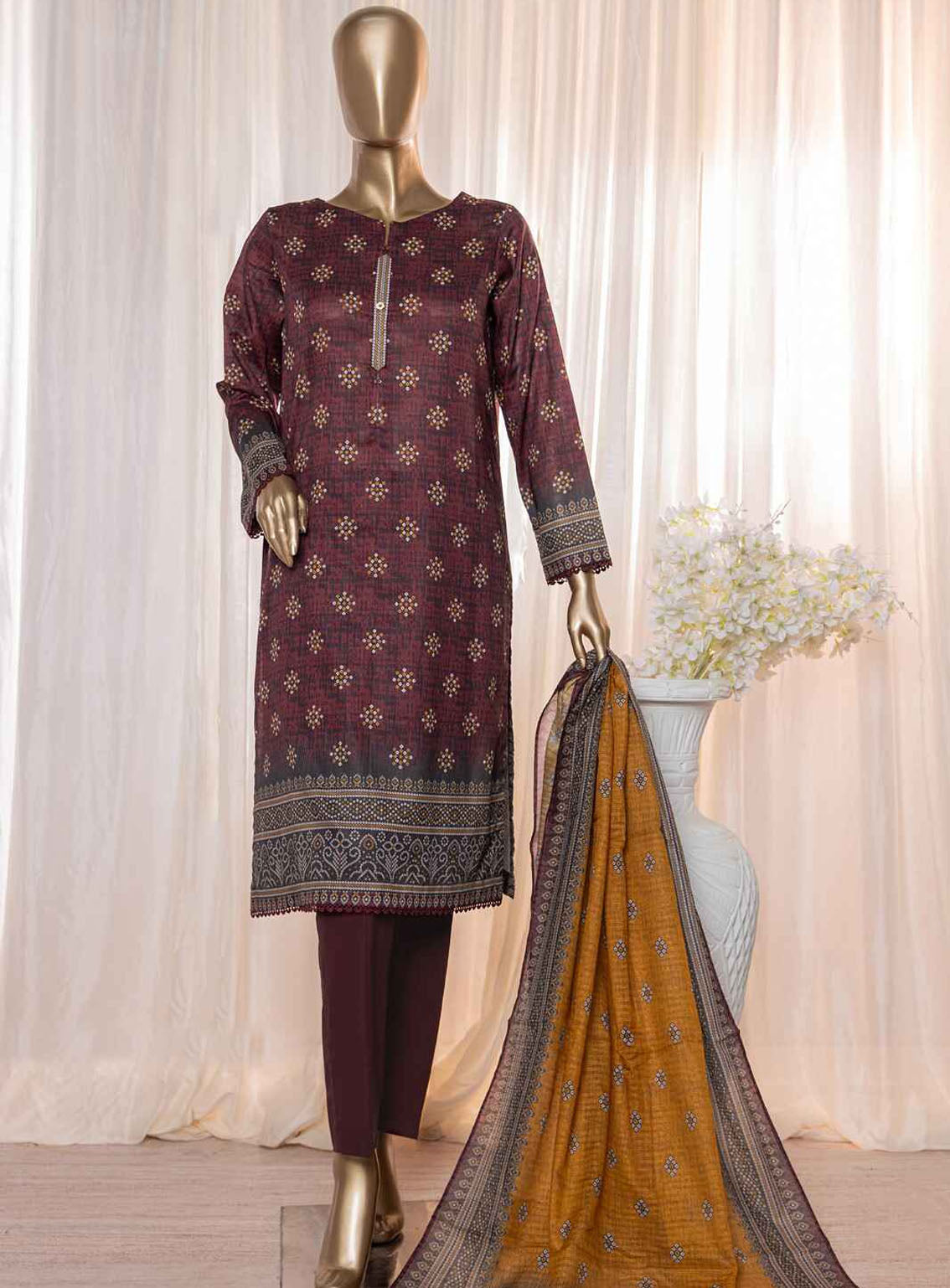Platinum By HZ Textile Digital Printed Lawn 3 Piece Unstitched Suit HZ24P PPC-116 Platinum By HZ Textile Digital Printed Lawn 3 Piece Unstitched Suit HZ24P PPC-116