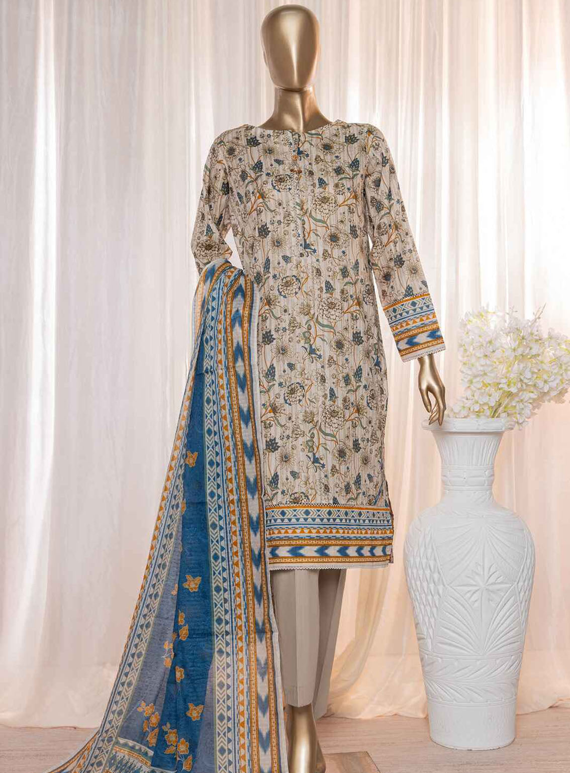 Platinum By HZ Textile Digital Printed Lawn 3 Piece Unstitched Suit HZ24P PPC-118 Platinum By HZ Textile Digital Printed Lawn 3 Piece Unstitched Suit HZ24P PPC-118