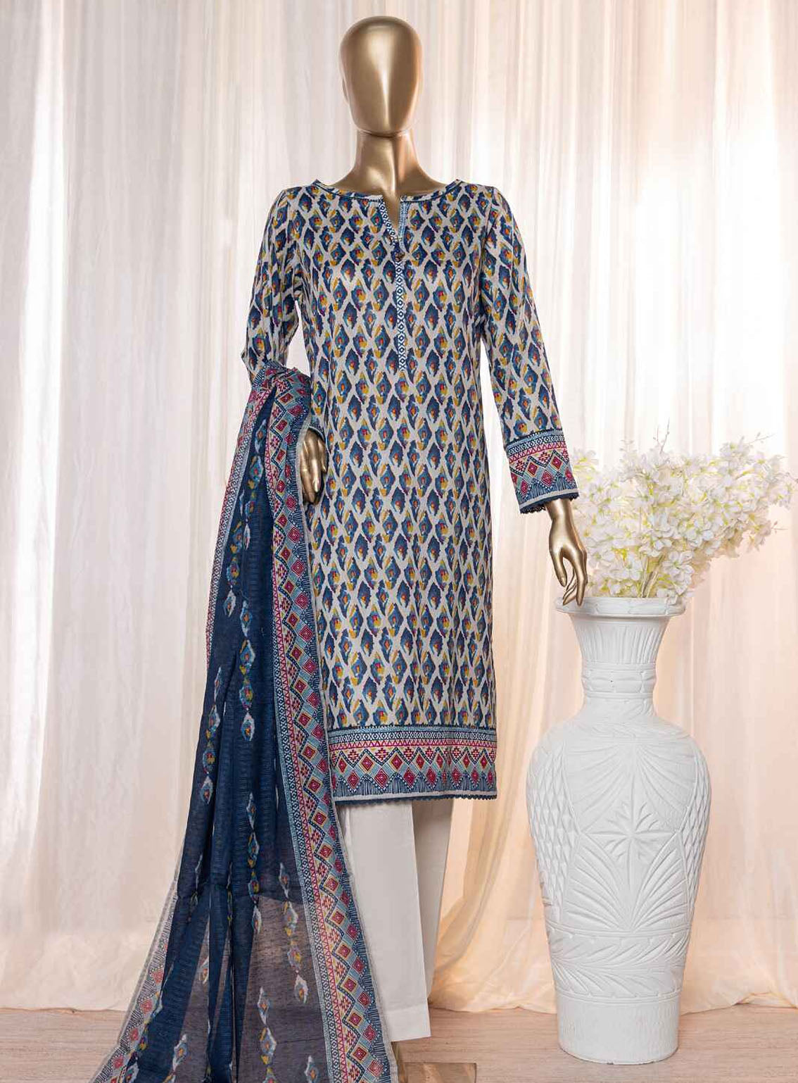 Platinum By HZ Textile Digital Printed Lawn 3 Piece Unstitched Suit HZ24P PPC-119 Platinum By HZ Textile Digital Printed Lawn 3 Piece Unstitched Suit HZ24P PPC-119