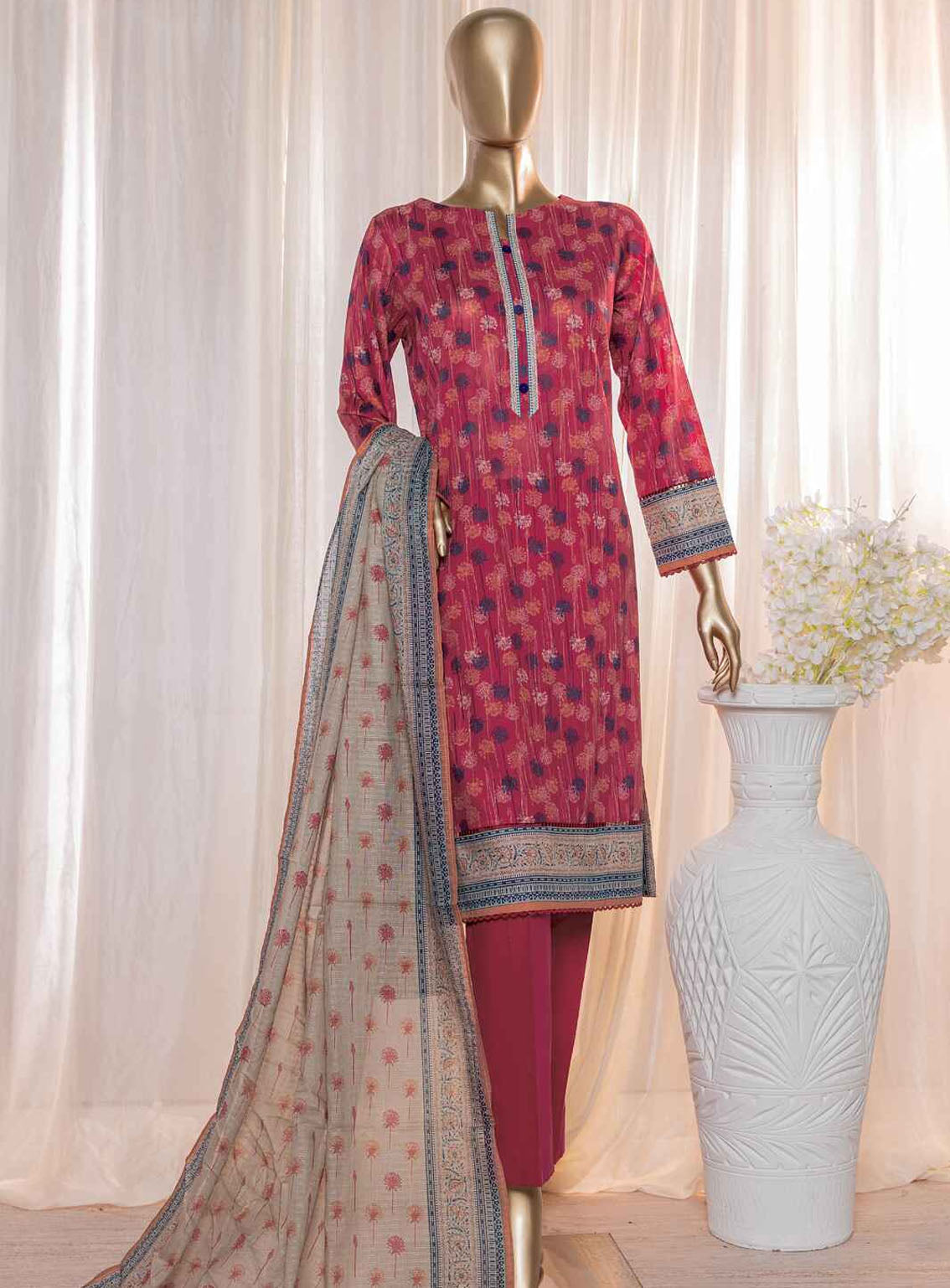 Platinum By HZ Textile Digital Printed Lawn 3 Piece Unstitched Suit HZ24P PPC-121 Platinum By HZ Textile Digital Printed Lawn 3 Piece Unstitched Suit HZ24P PPC-121