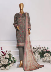 Platinum By HZ Textile Printed Lawn 3 Piece Unstitched Suit HZ25PDP PPC-168