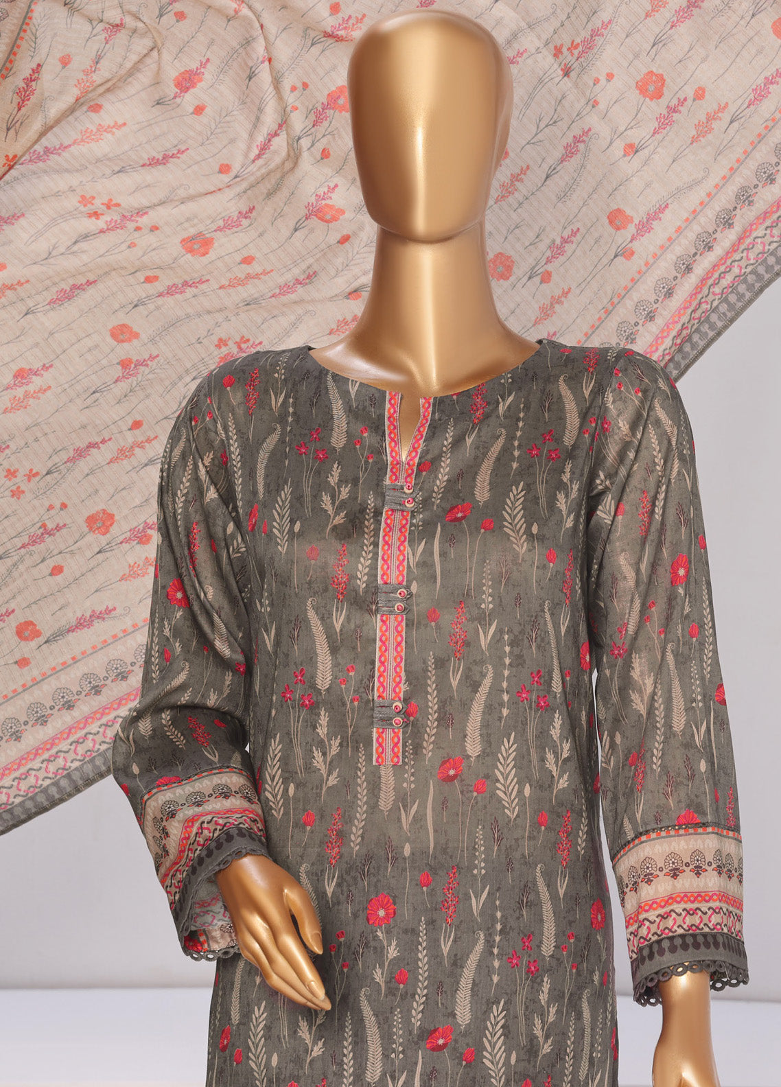 Platinum By HZ Textile Printed Lawn 3 Piece Unstitched Suit HZ25PDP PPC-168 Platinum By HZ Textile Printed Lawn 3 Piece Unstitched Suit HZ25PDP PPC-168