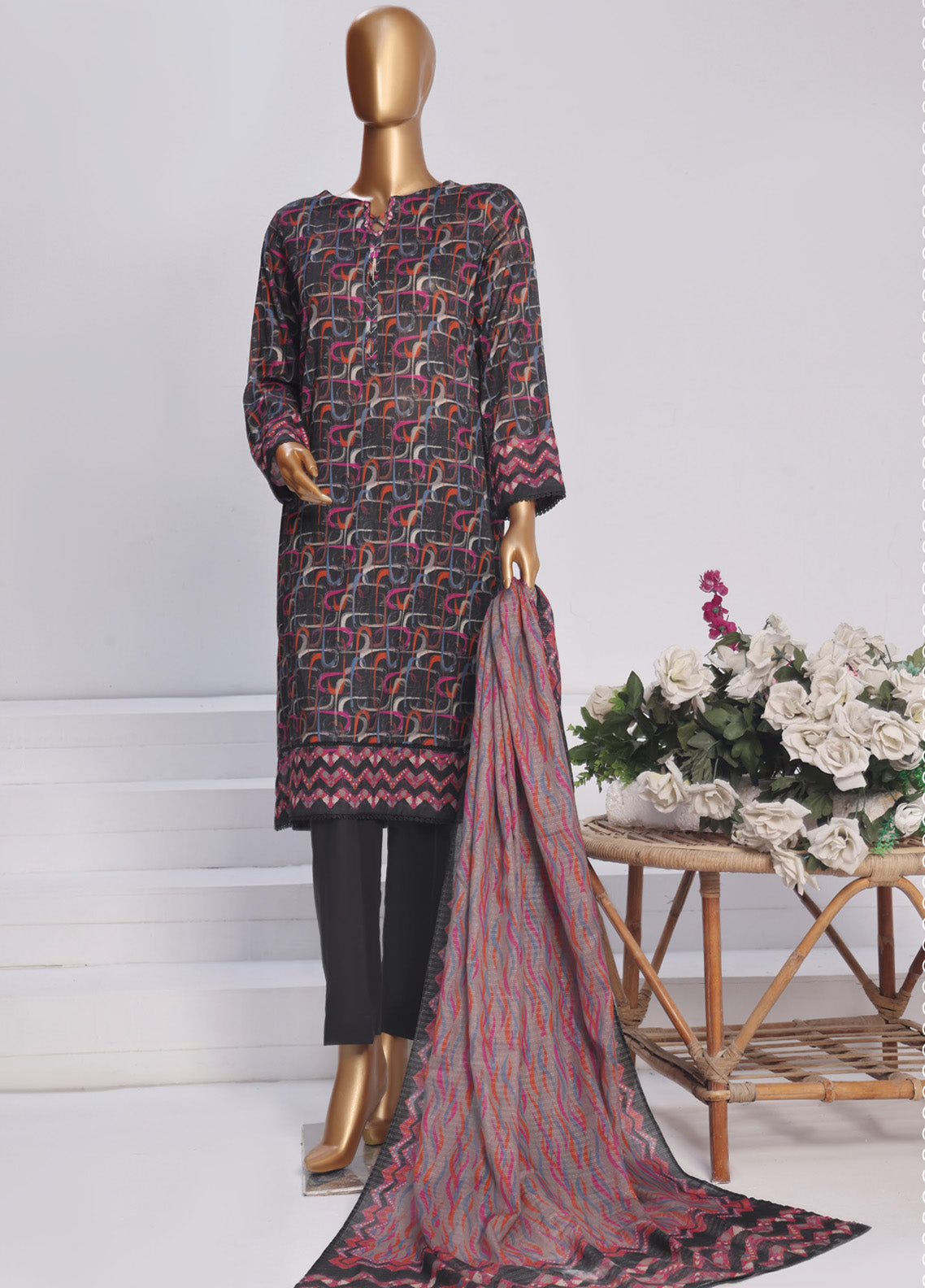 Platinum By HZ Textile Printed Lawn 3 Piece Unstitched Suit HZ25PDP PPC-170 Platinum By HZ Textile Printed Lawn 3 Piece Unstitched Suit HZ25PDP PPC-170