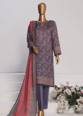 Platinum By HZ Textile Printed Lawn 3 Piece Unstitched Suit HZ25PDP PPC-174