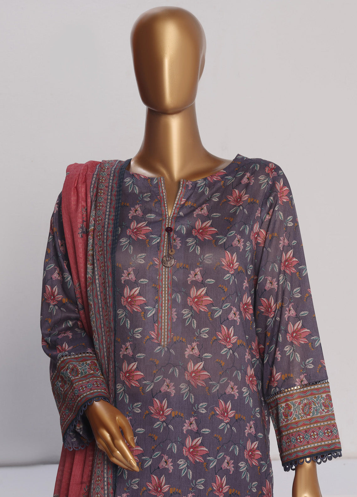 Platinum By HZ Textile Printed Lawn 3 Piece Unstitched Suit HZ25PDP PPC-174 Platinum By HZ Textile Printed Lawn 3 Piece Unstitched Suit HZ25PDP PPC-174