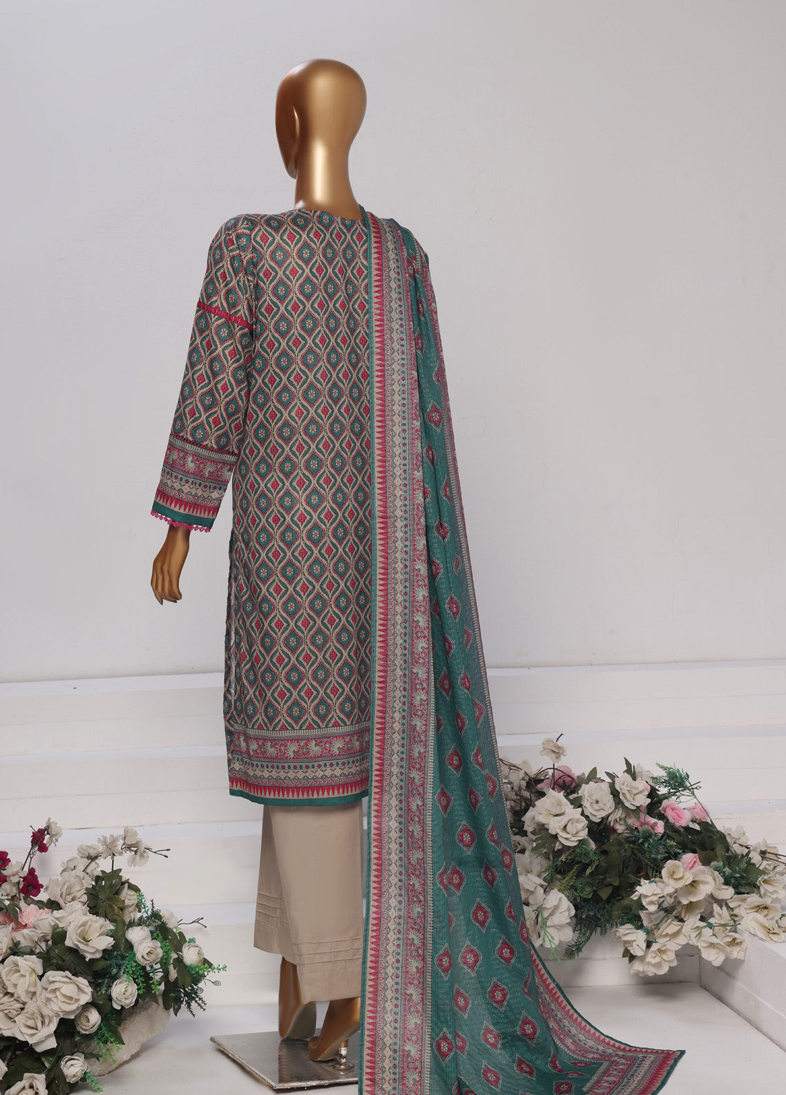 Platinum By HZ Textile Printed Lawn 3 Piece Unstitched Suit HZ25PDP PPC-176 Platinum By HZ Textile Printed Lawn 3 Piece Unstitched Suit HZ25PDP PPC-176