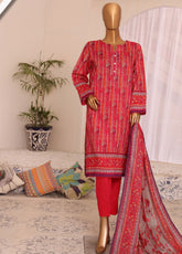 Platinum By HZ Textile Printed Lawn 3 Piece Unstitched Suit HZ25PDP PPC-189