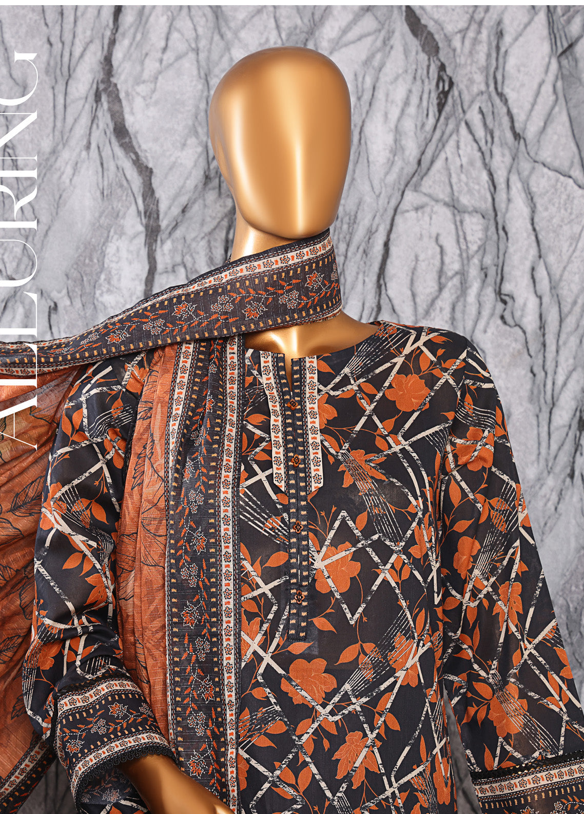 Platinum By HZ Textiles Digital Printed Lawn 3 Piece Unstitched Suit HZ25DPLV3 PPC-601 Platinum By HZ Textiles Digital Printed Lawn 3 Piece Unstitched Suit HZ25DPLV3 PPC-601