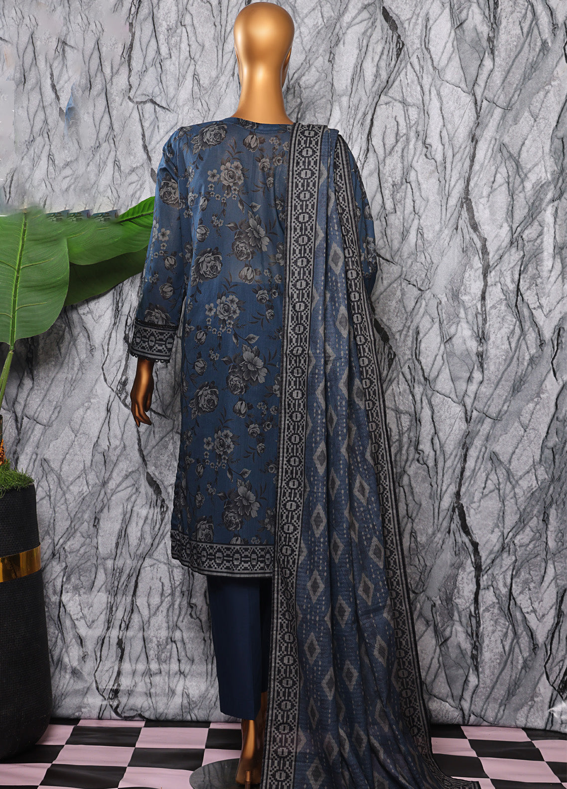 Platinum By HZ Textiles Digital Printed Lawn 3 Piece Unstitched Suit HZ25DPLV3 PPC-602 Platinum By HZ Textiles Digital Printed Lawn 3 Piece Unstitched Suit HZ25DPLV3 PPC-602