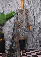 Platinum By HZ Textiles Digital Printed Lawn 3 Piece Unstitched Suit HZ25DPLV3 PPC-603