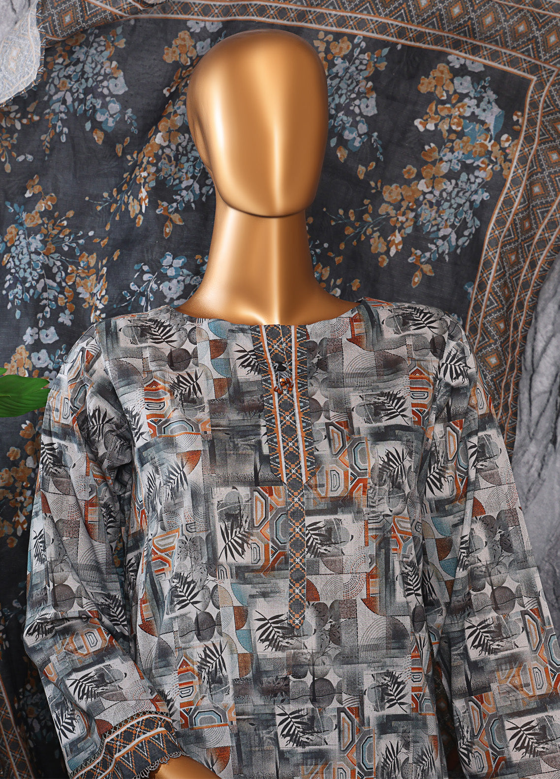 Platinum By HZ Textiles Digital Printed Lawn 3 Piece Unstitched Suit HZ25DPLV3 PPC-603 Platinum By HZ Textiles Digital Printed Lawn 3 Piece Unstitched Suit HZ25DPLV3 PPC-603