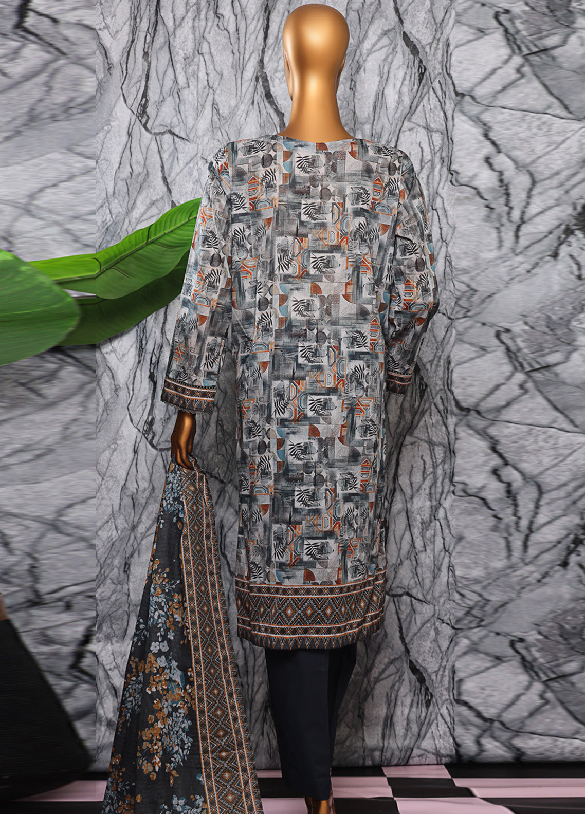 Platinum By HZ Textiles Digital Printed Lawn 3 Piece Unstitched Suit HZ25DPLV3 PPC-603 Platinum By HZ Textiles Digital Printed Lawn 3 Piece Unstitched Suit HZ25DPLV3 PPC-603