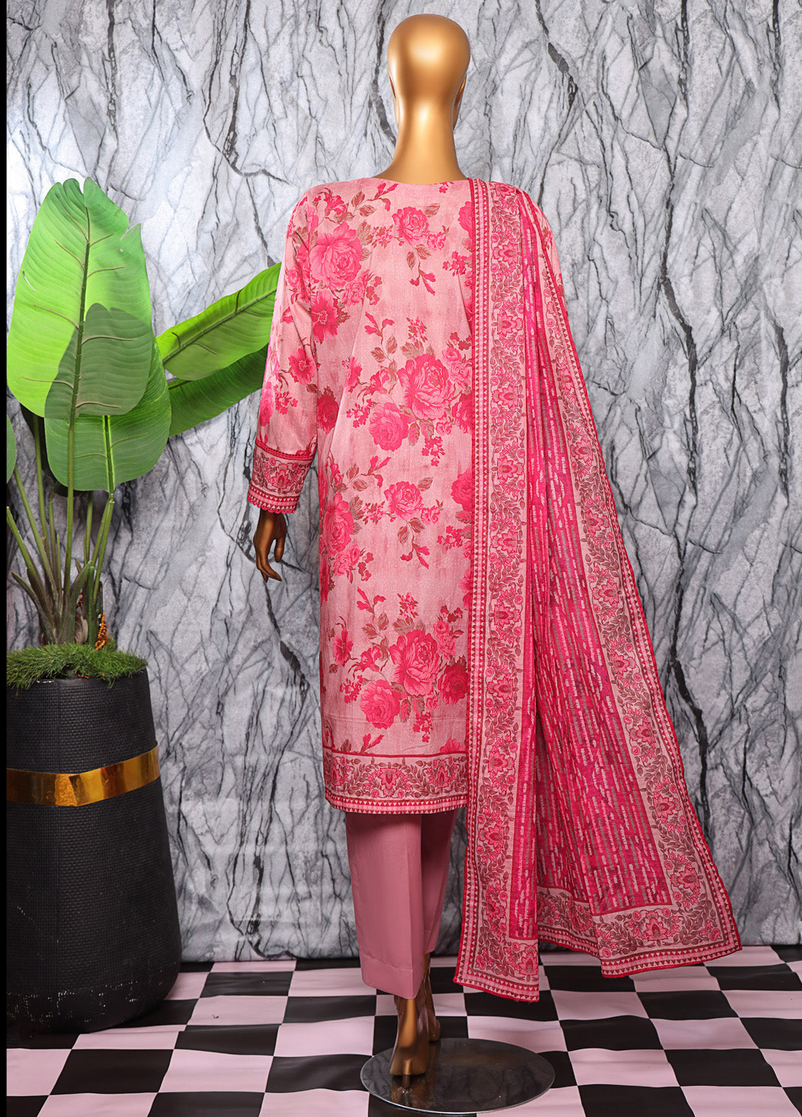 Platinum By HZ Textiles Digital Printed Lawn 3 Piece Unstitched Suit HZ25DPLV3 PPC-605 Platinum By HZ Textiles Digital Printed Lawn 3 Piece Unstitched Suit HZ25DPLV3 PPC-605