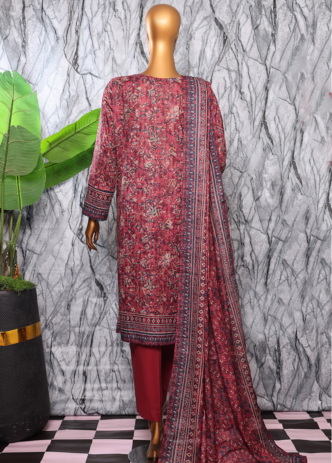 Platinum By HZ Textiles Digital Printed Lawn 3 Piece Unstitched Suit HZ25DPLV3 PPC-607 Platinum By HZ Textiles Digital Printed Lawn 3 Piece Unstitched Suit HZ25DPLV3 PPC-607