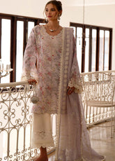 Printkari By AJR Couture Embroidered Lawn 3 Piece Unstitched Suit AJR25PL AJR-01-PEARL