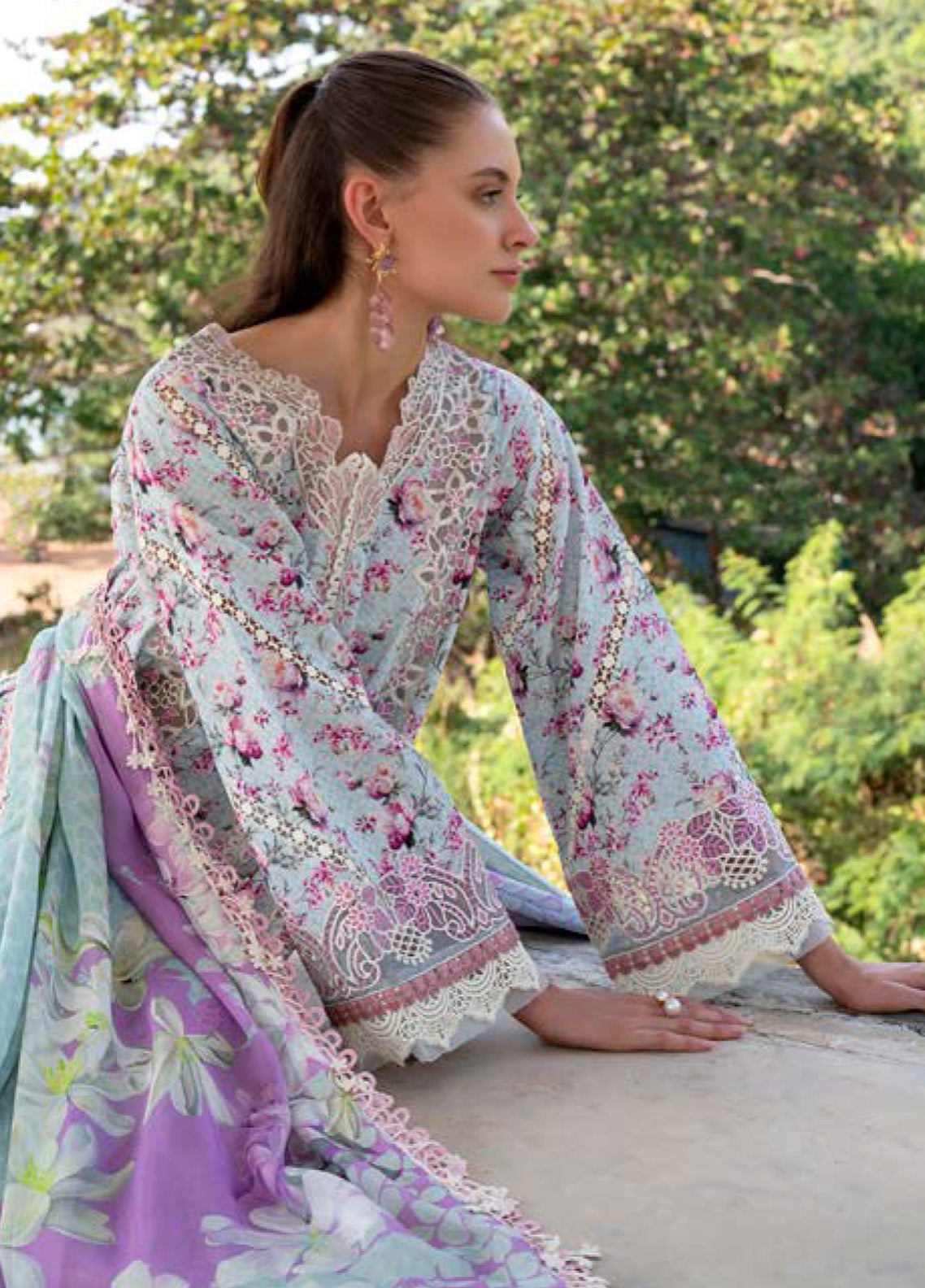 Printkari By AJR Couture Embroidered Lawn 3 Piece Unstitched Suit AJR25PL AJR-04-CHARLOTTE Printkari By AJR Couture Embroidered Lawn 3 Piece Unstitched Suit AJR25PL AJR-04-CHARLOTTE